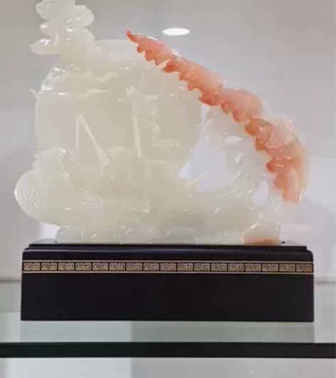 100%纯玉，真玉，白玉，玉雕。装饰品，摆...