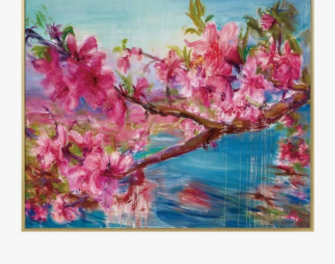 墙画壁画大客厅现代艺术油画挂画原作版画周春...