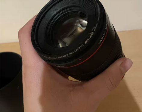 佳能 E口100微距 九成新 镜片无划痕 ...