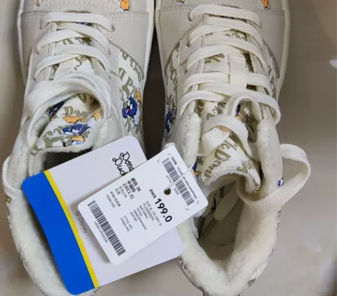 热风迪士尼联名款 热风高帮滑板鞋，内里带绒...