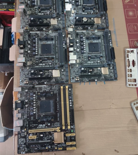 华硕A88主板， 正常使用拆机拆机， 带原...