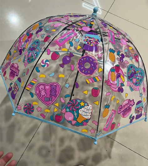 亏本处理，儿童雨伞透明卡通超萌宝宝雨伞女孩...