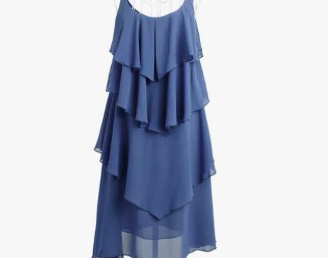 韩都衣舍韩国新款女夏季雪纺蛋糕裙宽松连衣…...