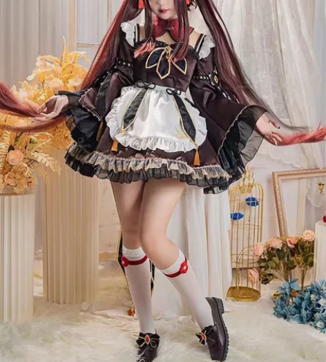 出悠窝窝胡桃女仆M码+nd家假发+37/3...