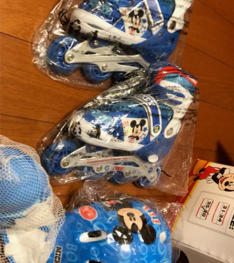 麦斯卡旱冰鞋轮滑鞋米奇 35-38 全新...