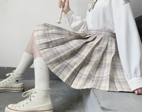 现货安可原创 香芋奶霜 夏季新款正统JK...