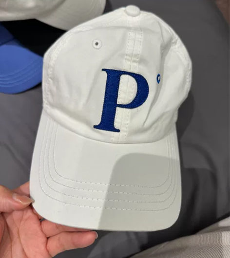 帽子字母P标简约鸭舌帽情侣百搭休闲棒球帽遮...