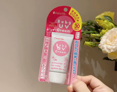 chuchu啾啾儿童防晒霜日本宝宝婴儿幼儿...