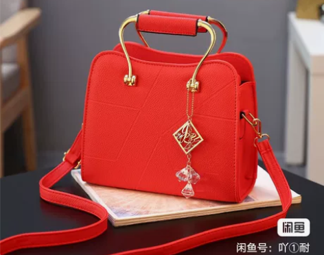 女士包包女韩版时尚红色结婚包女包单肩斜挎包...
