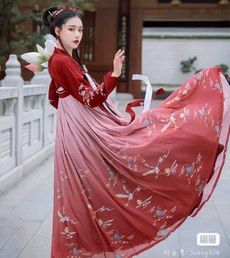 科幻艺缕赤鸢传统汉服齐胸襦裙日常清新6米大...