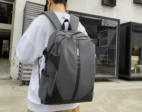 书包男高中生大学生休闲双肩包2021新款时...