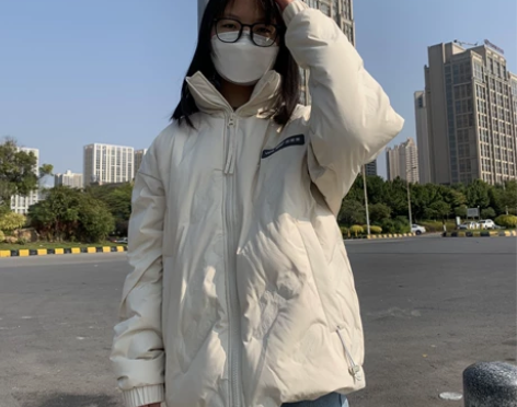 冬季新款男士高端短款羽绒服加厚潮牌白色夹克...