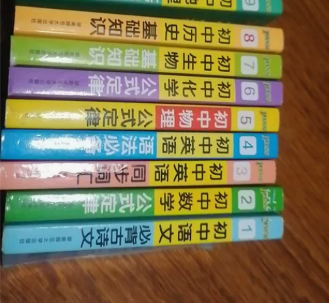 口袋书初中化学物理生物公式定律历史地理道德...