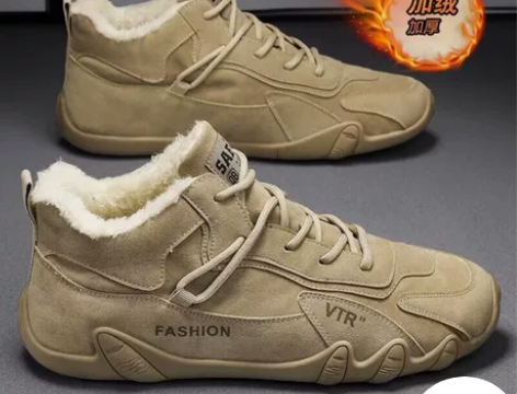 冬季男鞋2022高帮工装鞋子男休闲工作鞋男...