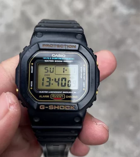 闲置马来产DW5600EG金屏卡西欧DW方...
