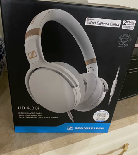 森海塞尔头戴式耳机HD430，全新未拆，2...