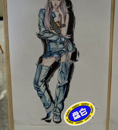 服装效果图、服装款式图、服装灵感板、服装设...