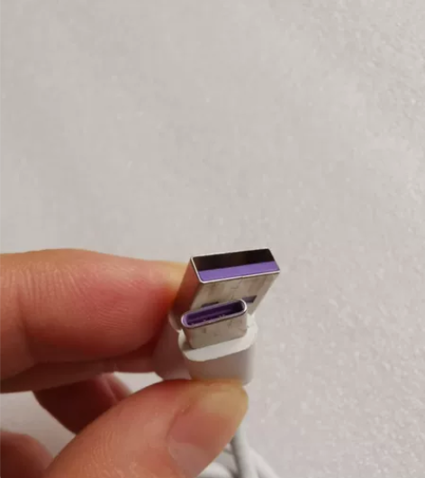全新华为type-C超级快充充电线紫芯极速...