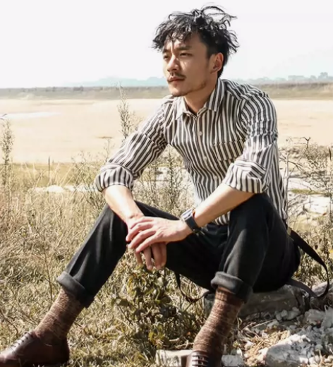 SOARIN英伦风竖条纹纯棉衬衫男 修身商...