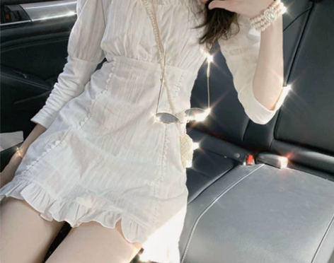【88狂欢价】法式温柔初恋连衣裙女春秋季小...