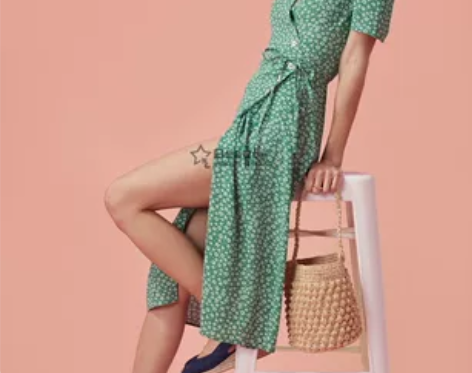 jeanne damas碎花连衣裙18夏季...