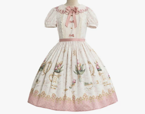 原价直出定金仲夏物语郁金香3.0系列刺绣领...