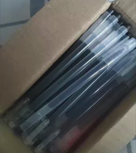 巨能写中性笔0.5mm大容量笔全针管黑笔学...