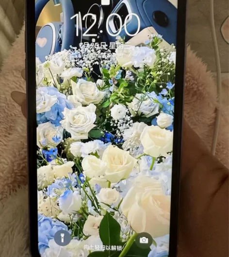 女生自用换新手机了出手一台苹果11紫色12...