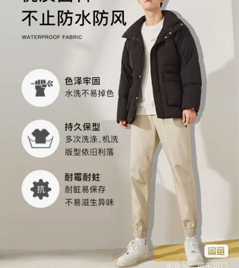 A 21男士羽绒服 全新正品有吊牌，尺码1...