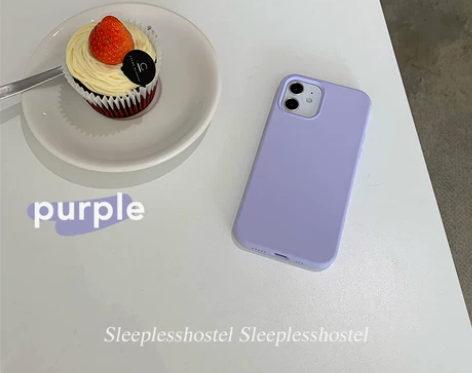 失眠招待所ins香芋紫韩国液态硅胶适用ip...