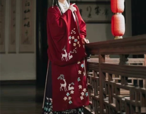 【清衣柜】【出】子爵秋色鹿玲L码 披风明制...