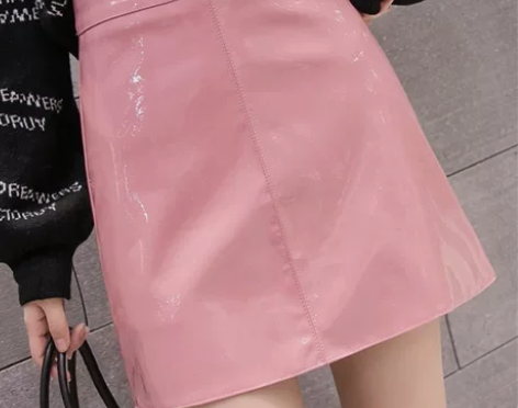 真皮皮裙绵羊皮半身裙A字裙海宁ins超火短...