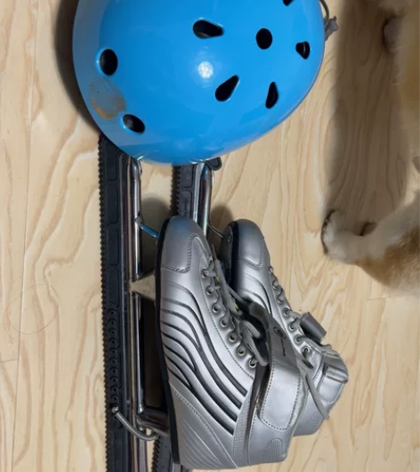 黑龙滑冰鞋 冰刀 安全帽 可考试用刀套一套...