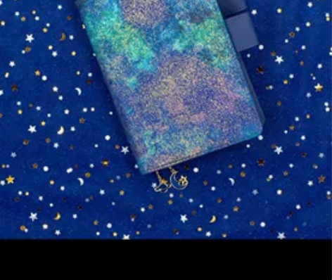 星空文艺精致手帐本简约手账本 ins风日记...