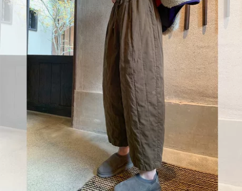 莉贝琳sisy裤子女冬季加绒2023新款宽...