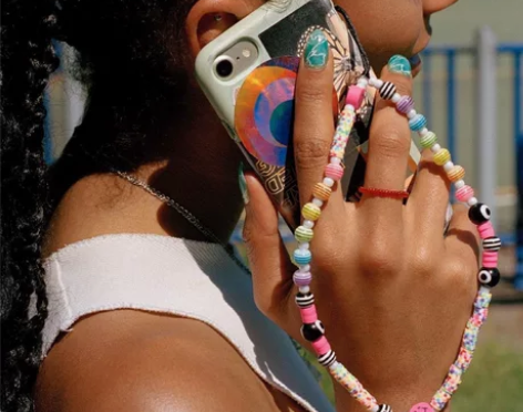 米珠手机挂绳 嘎嘎好看 谁用谁好看