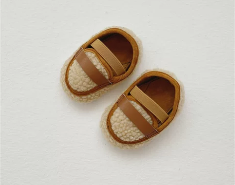 ins秋冬新款韩版婴幼儿羊羔毛学步鞋软底鞋...