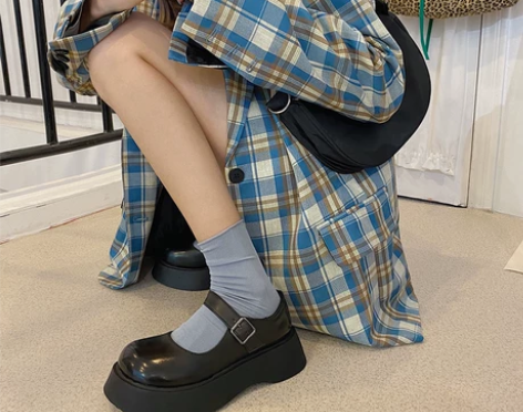 玛丽珍鞋单鞋女2022夏季厚底增高韩版复古...