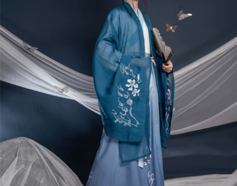 孤鲤孤鲤原创古装汉服飘逸日常男生中国风书生...