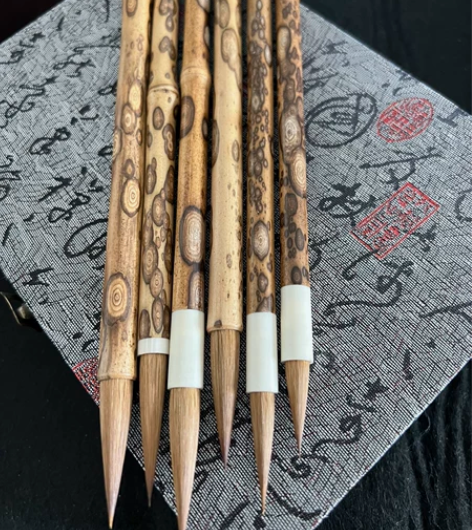 老梅鹿竹狼毫毛笔 左1-4,328元 右...