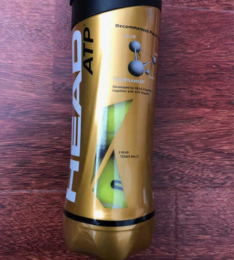 全新head金罐网球，黄金球，1罐3个网球...
