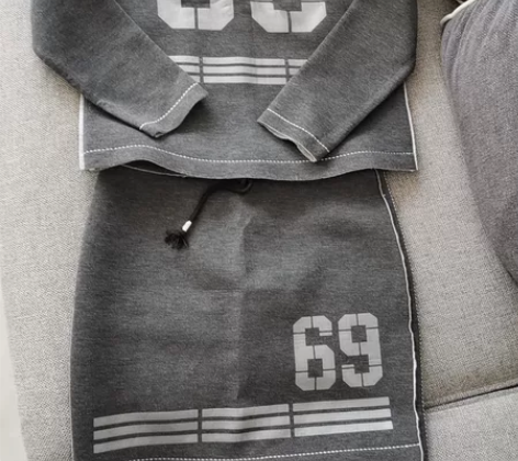 运动套装裙,L码,运动风,分体的,两件套,...