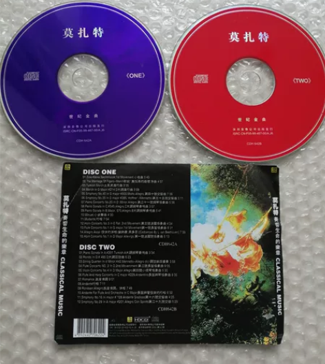 莫扎特cd 奏响生命的乐章 全套2张cd碟...