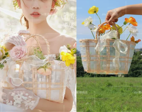 新款文艺旅拍ins小清新外景婚纱摄影写真主...