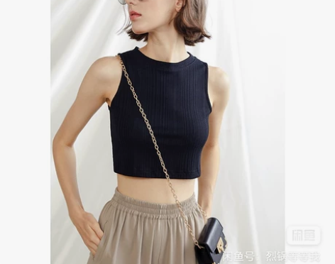 欧可芮露脐显瘦小上衣外穿内搭修身短款运动打...