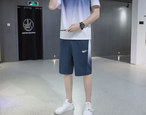 耐克顿冰丝运动套装男士夏季速干薄款宽松20...