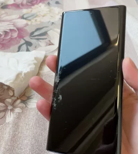 三星note10 屏幕碎裂 漏液 触摸正常...