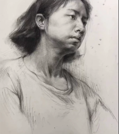 4k素描作品 国美素描头像 可定制