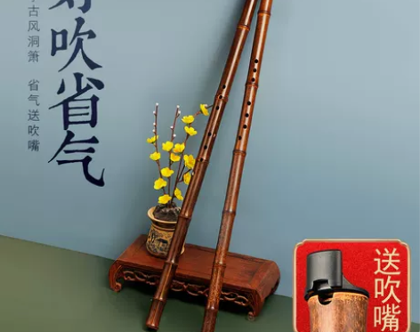 萧乐器专业初学入门素紫竹洞箫笛F正反手八孔...