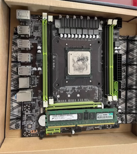 主板 cpu 内存条 风扇 老电脑拆下来的...